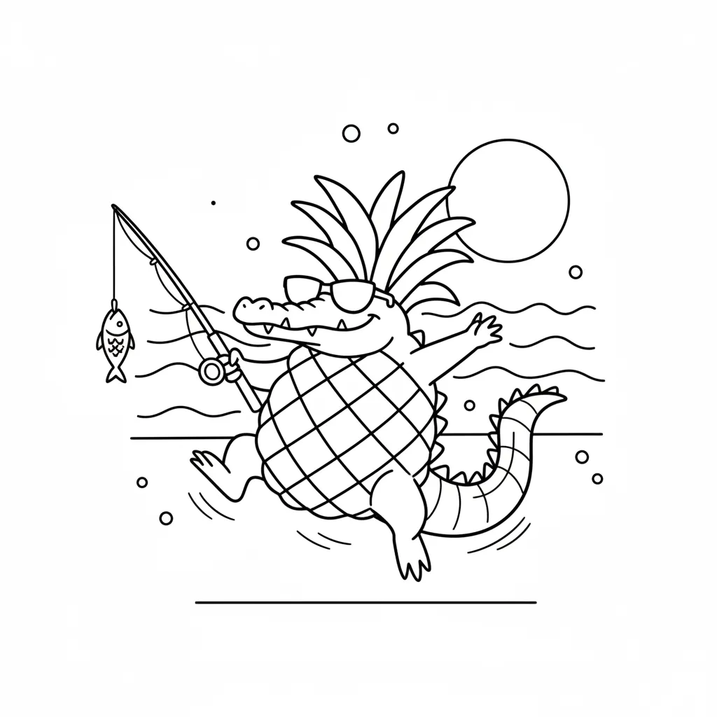 Crocodildo Penisini para colorear y recortar para imprimir