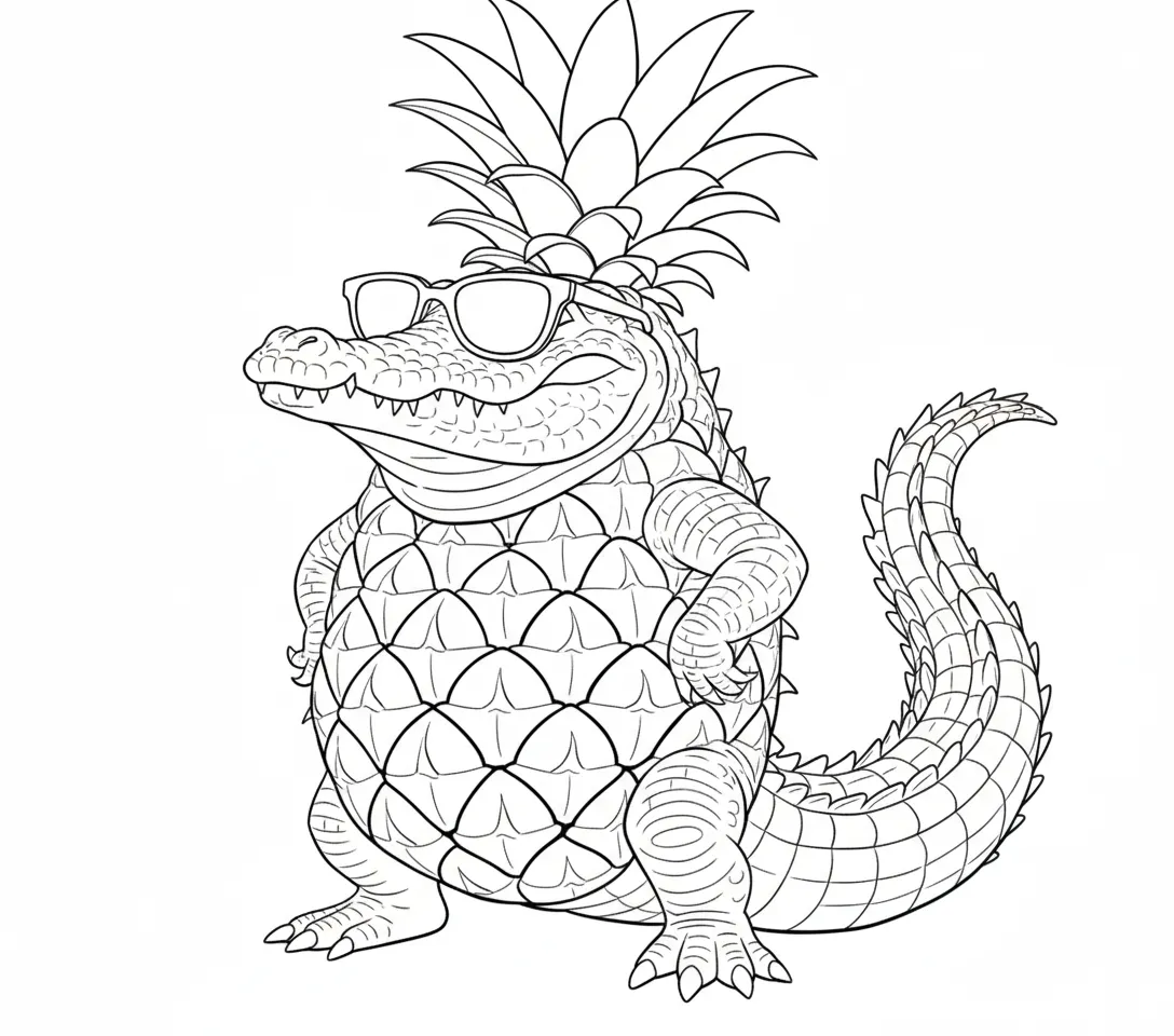 Crocodildo Penisini para colorear para imprimir pdf gratis