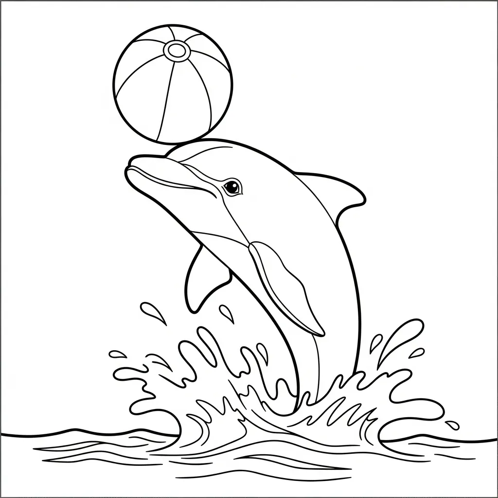 Delfines para colorear para imprimir para niño de 12 años