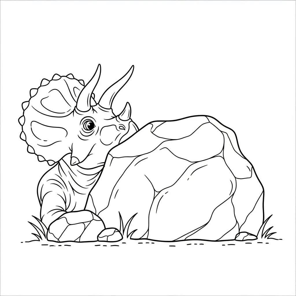 Dinosaurios para colorear para niño de 6 años