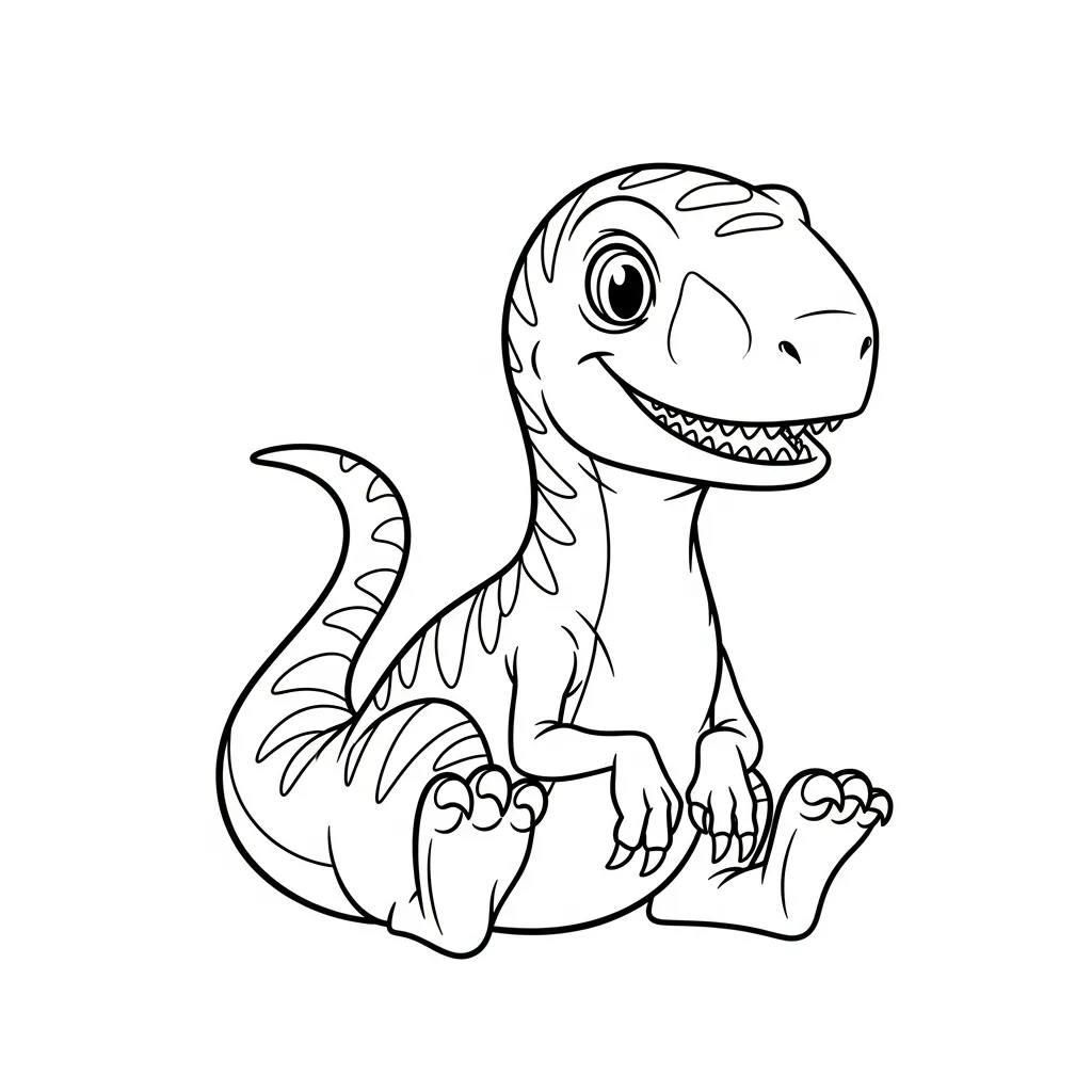 Dinosaurios para colorear para imprimir para niño de 3 años