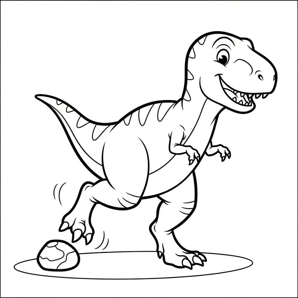 Dinosaurios para colorear para imprimir para niño de 4 años