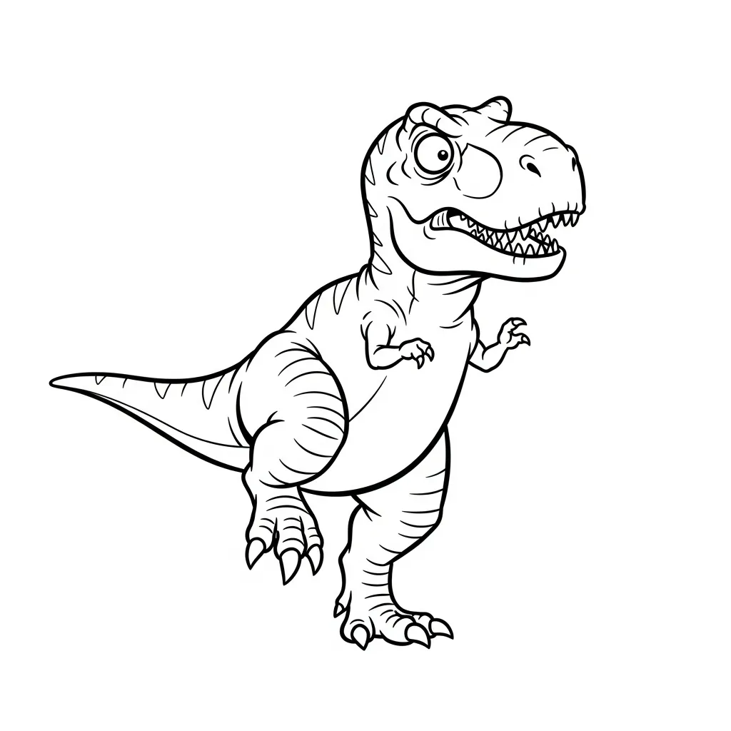 Dinosaurios para colorear y recortar para imprimir gratis