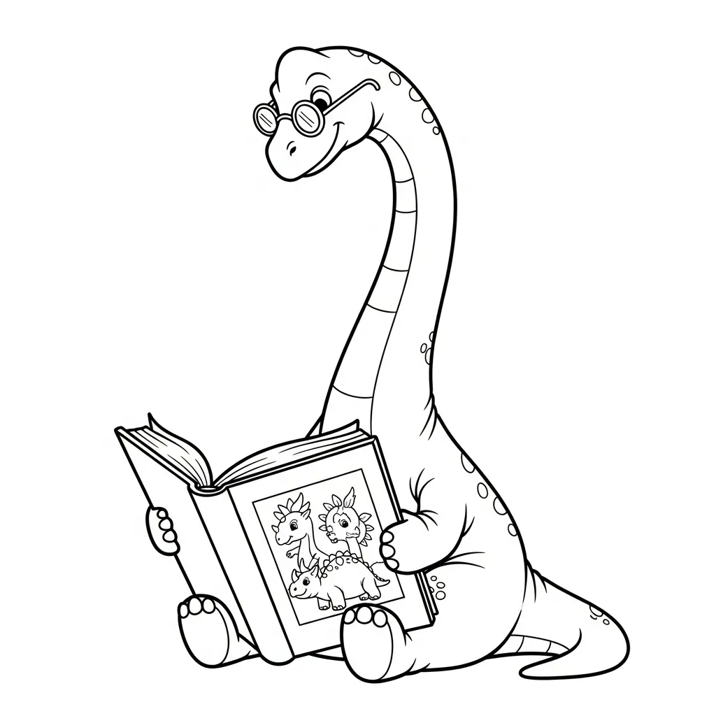 Dinosaurios de niño para colorear para imprimir