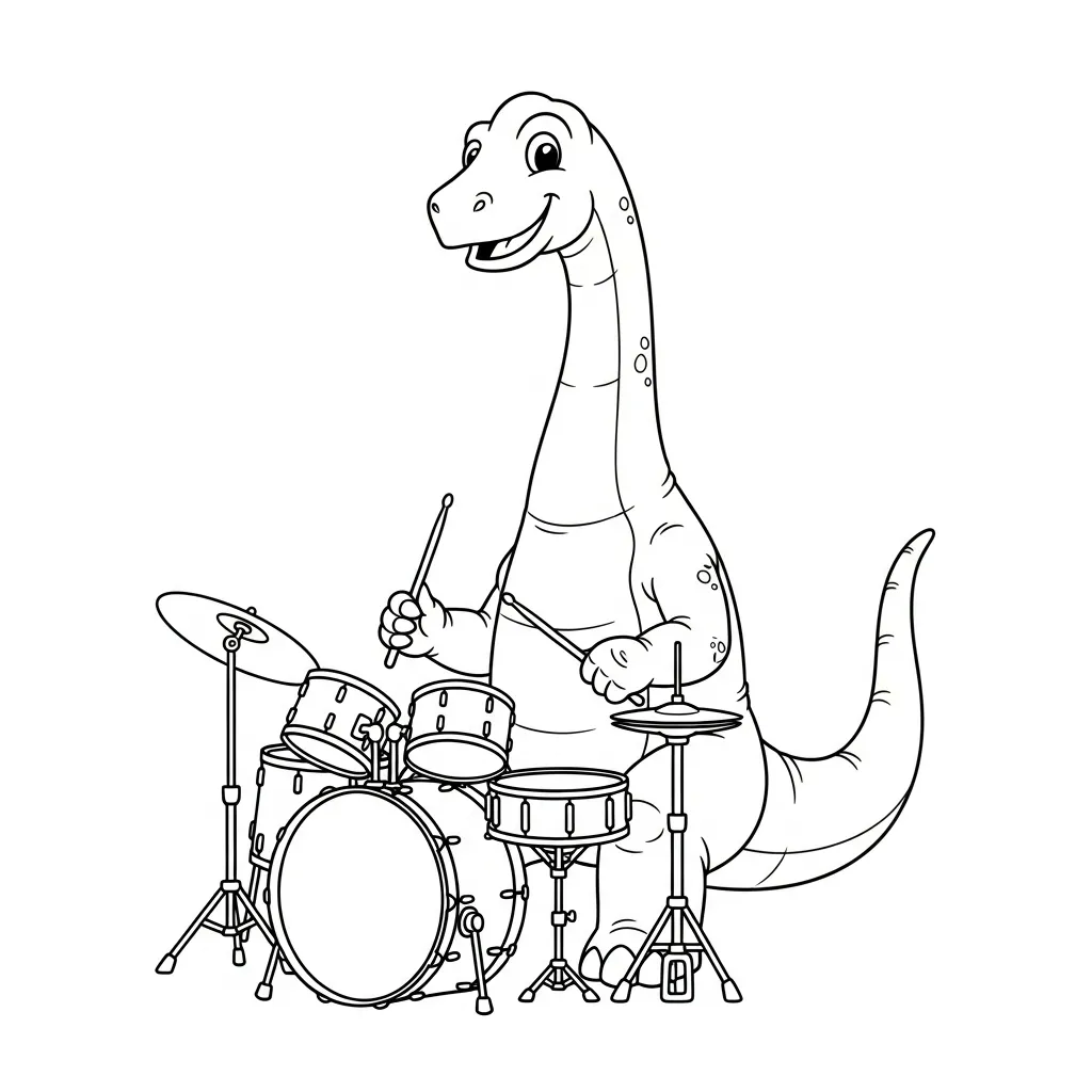 Dinosaurios para colorear y aprendizaje