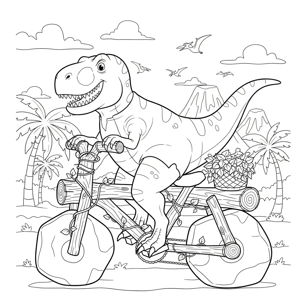 Dinosaurios para colorear para descargar 1