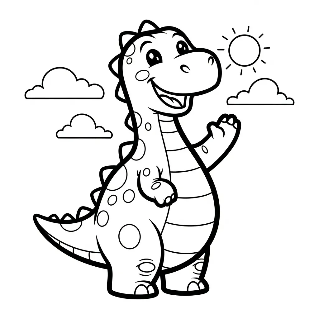 Dinosaurios para colorear para niños