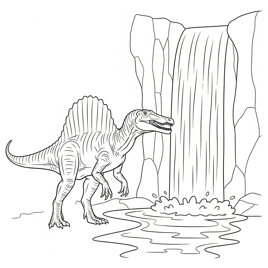 imagen para colorear Dinosaurios niño