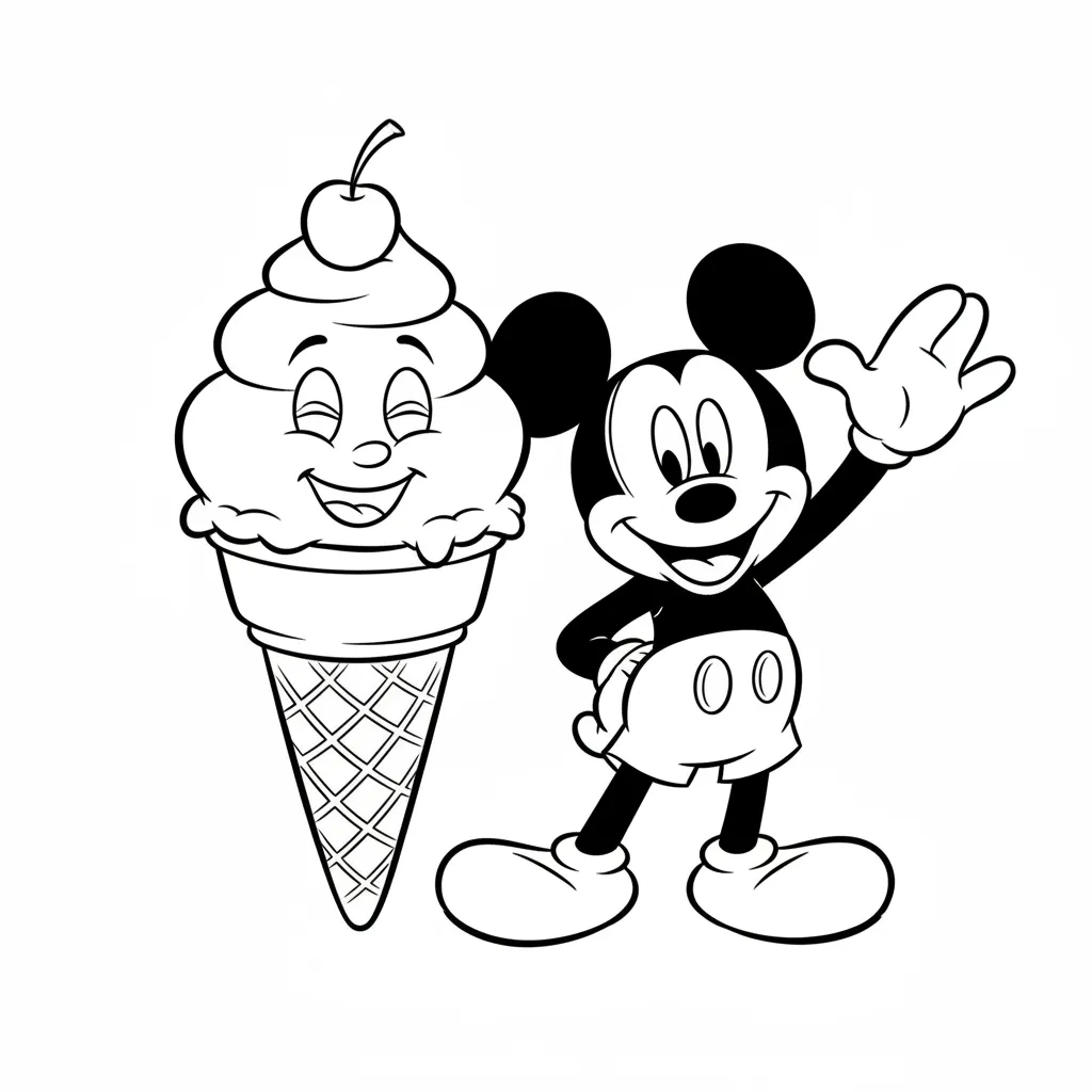 Disney para colorear para imprimir kawaii