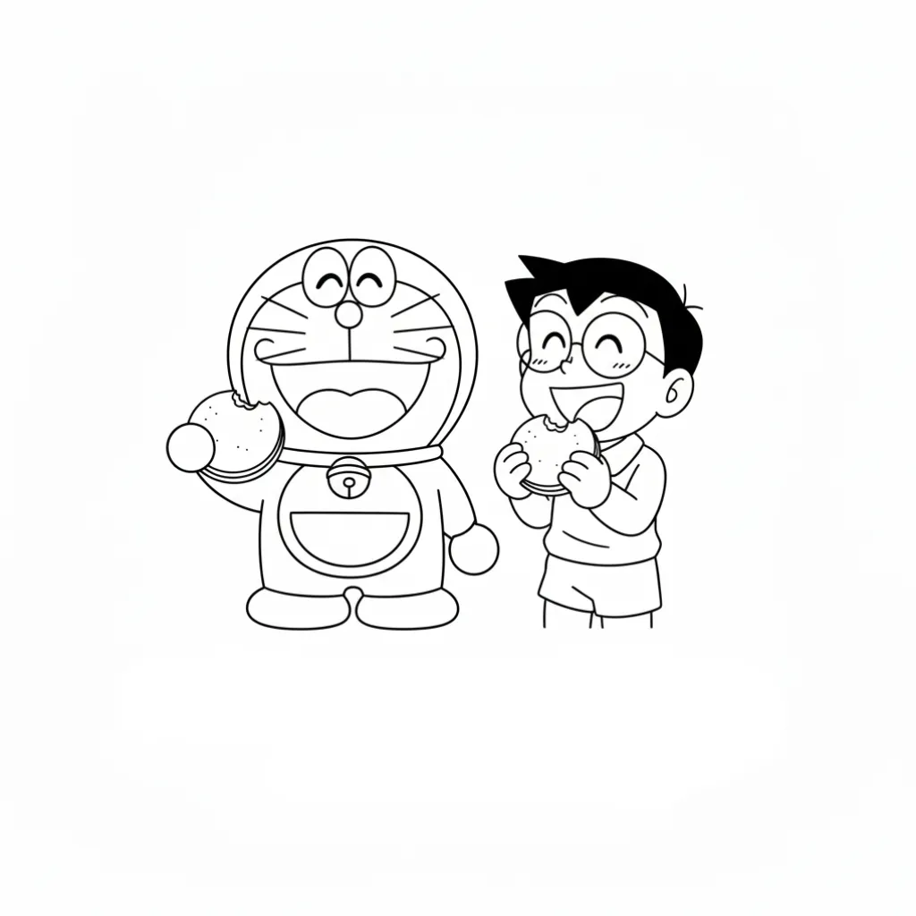 Doraemon2 para colorear para imprimir para niño de 6 años
