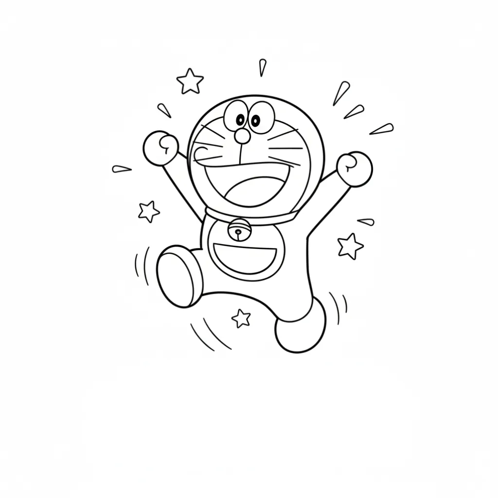 Doraemon3 para colorear para imprimir para niño de 6 años