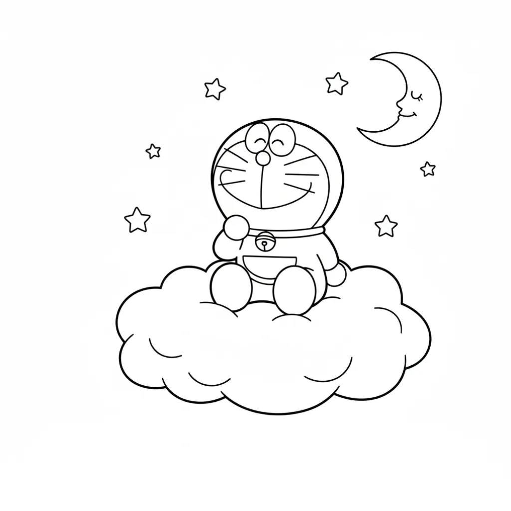 Doraemon8 para colorear para niño de 8 años