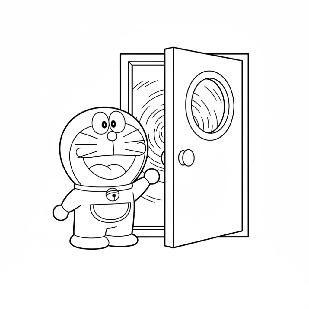 Doraemon9 para colorear para imprimir pdf gratis