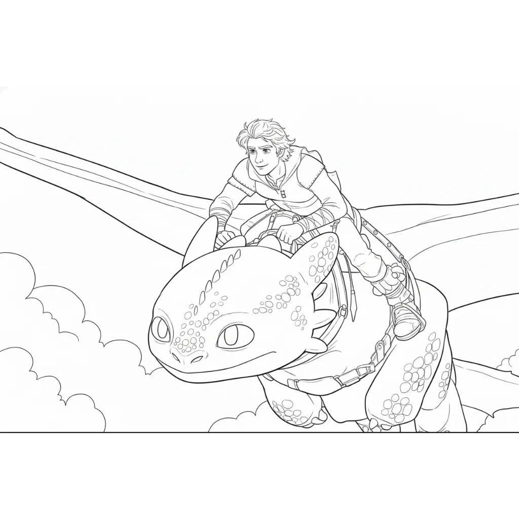 Dragón 2 para colorear en línea