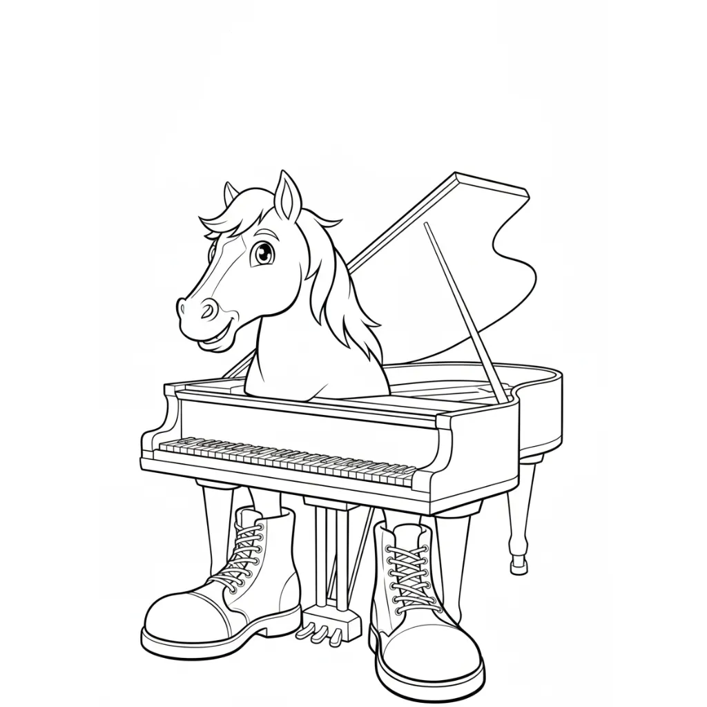 Ecco Cavallo Virtuoso 7 para dibujar e imprimir