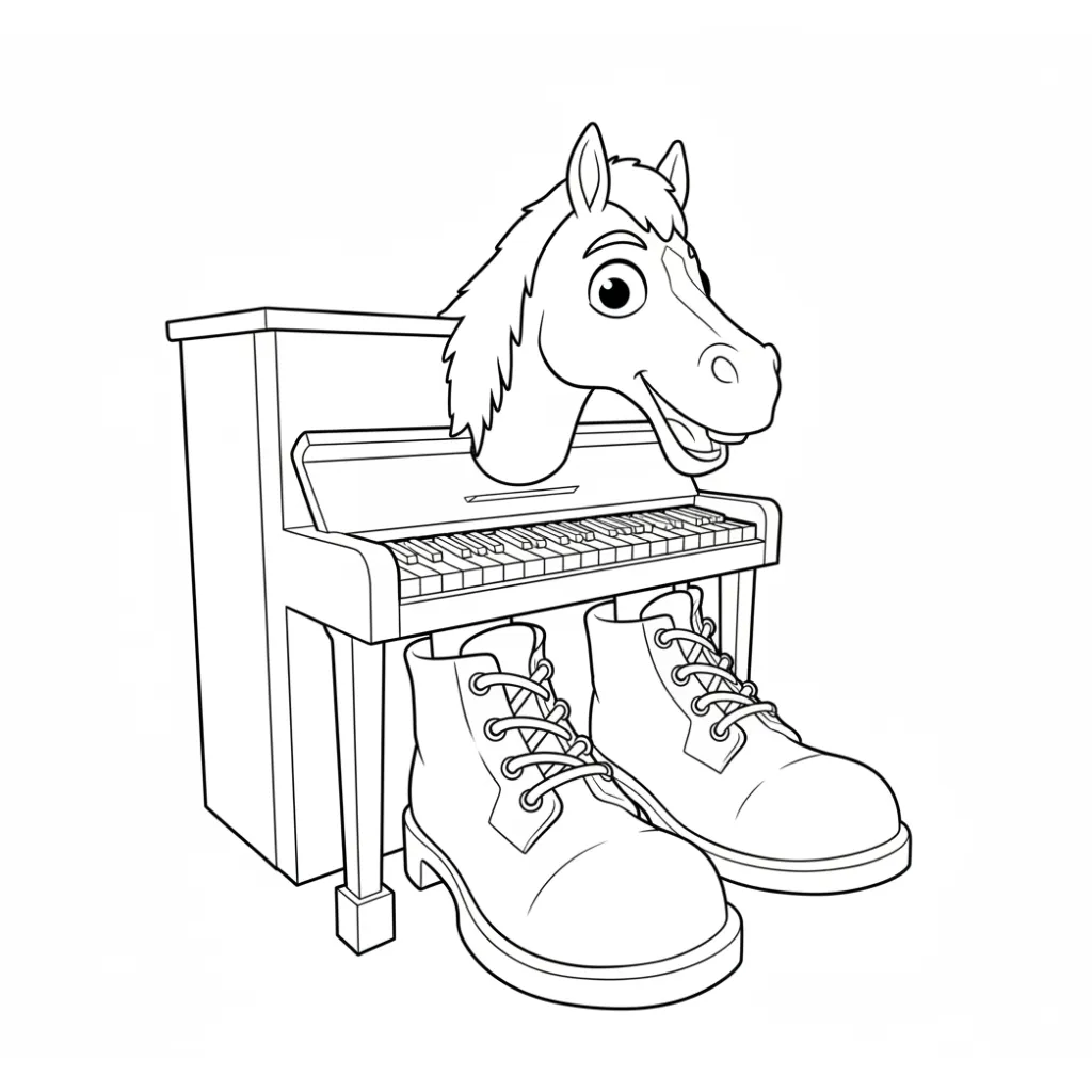 Ecco Cavallo Virtuoso 8 para colorear para imprimir gratis pdf