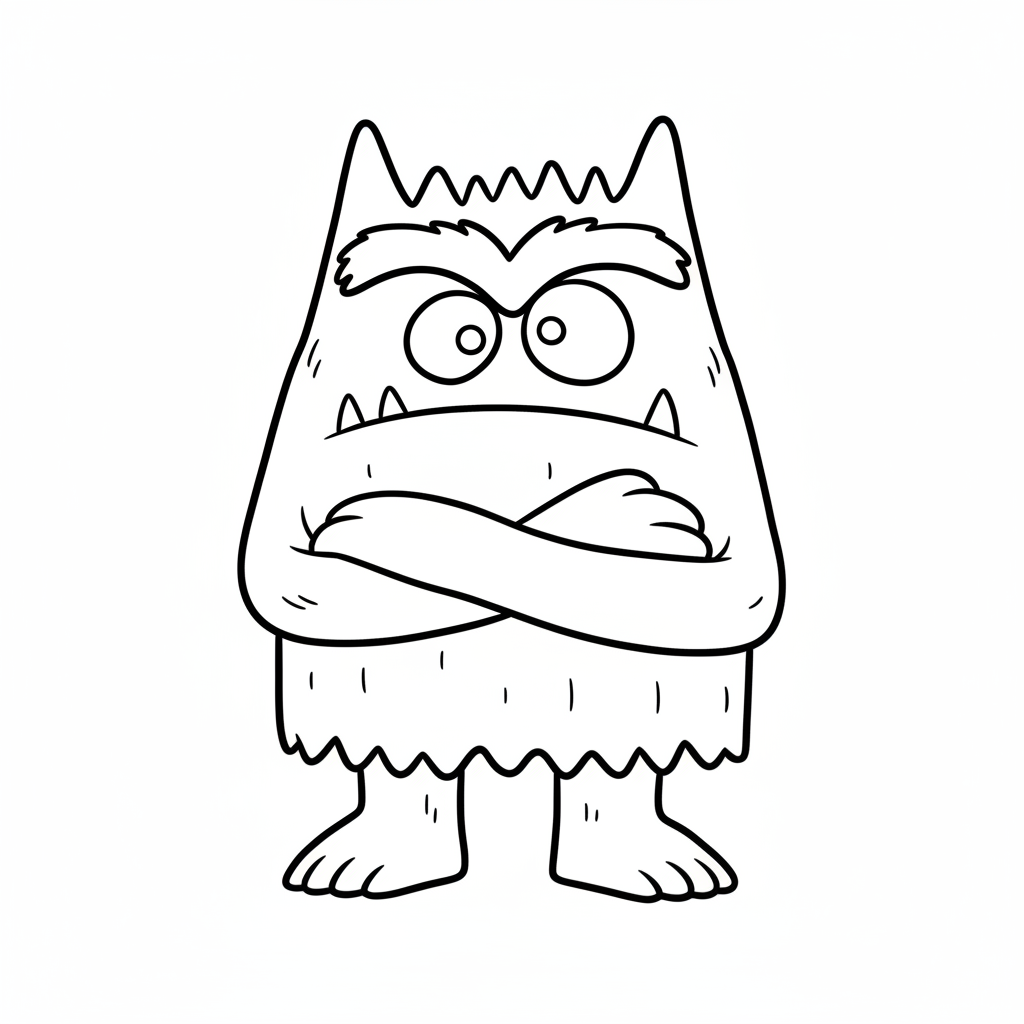 El Monstruo De Colores para colorear en línea gratis