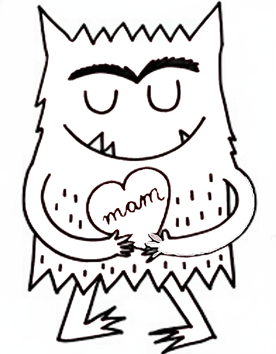 El Monstruo De Colores para colorear para descargar