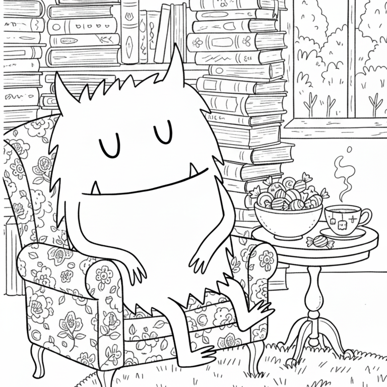 El Monstruo De Colores para dibujar en línea