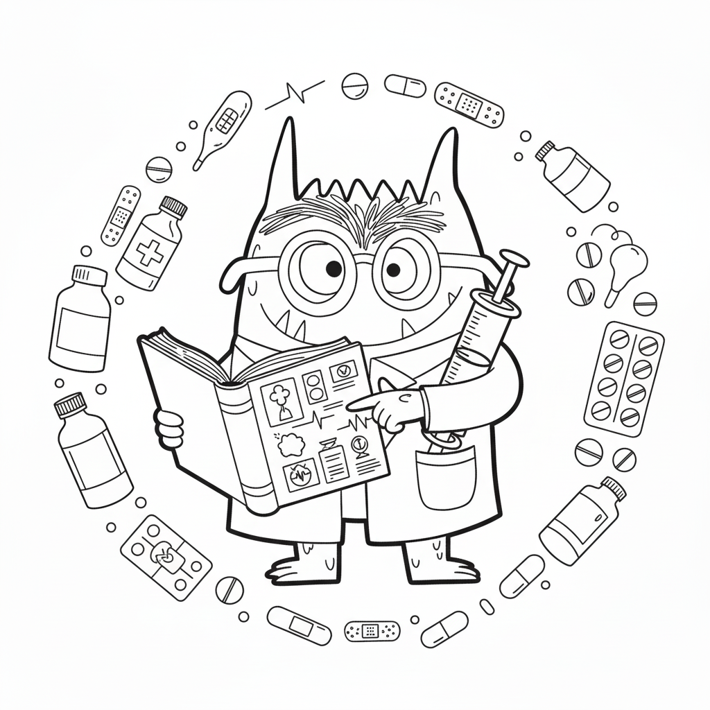 El Monstruo De Colores para colorear en línea para niño