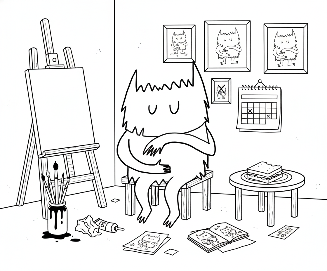 El Monstruo De Colores para colorear para imprimir