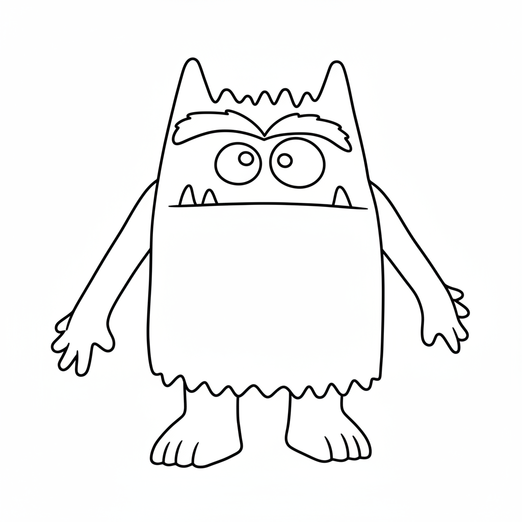 imprimir El Monstruo De Colores para colorear