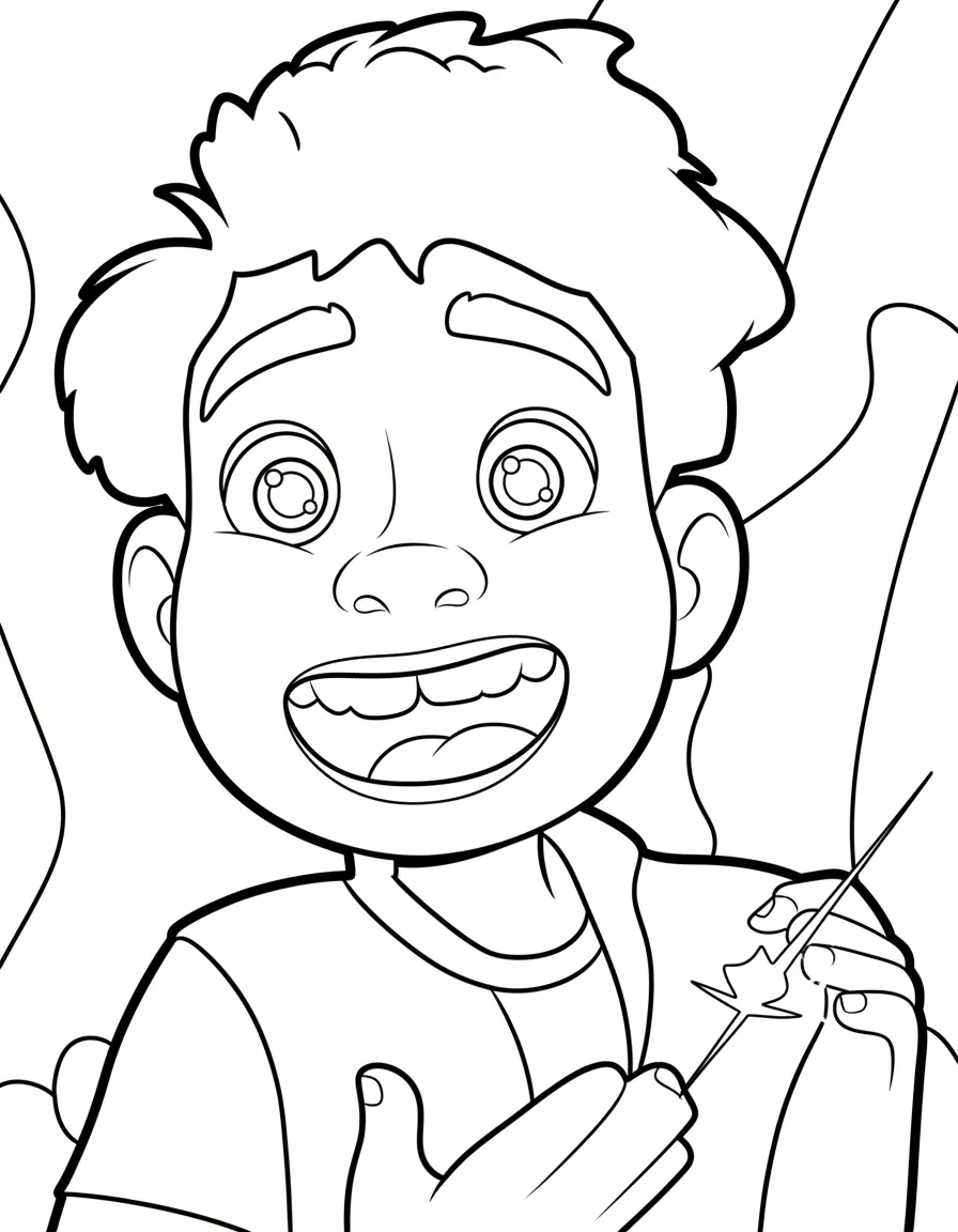 Elio para colorear para niños para imprimir