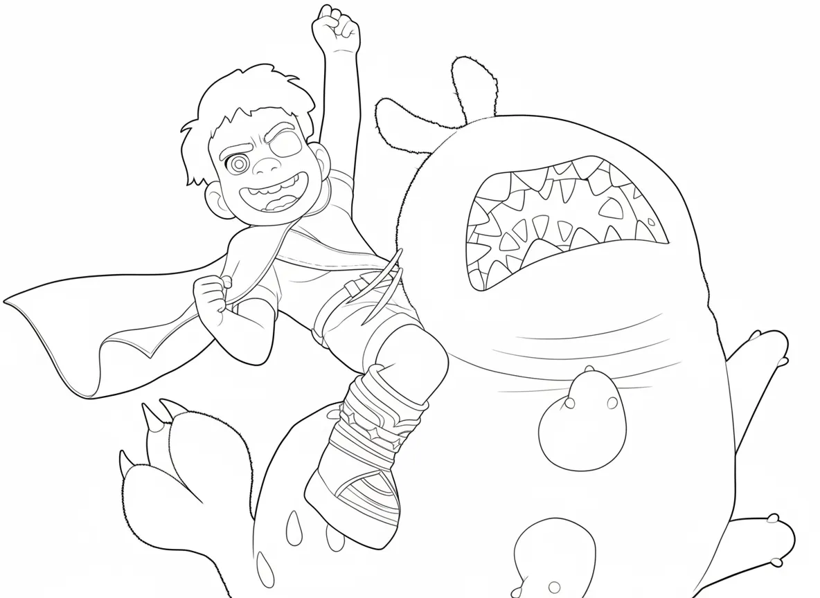 Elio para colorear para niños para descargar