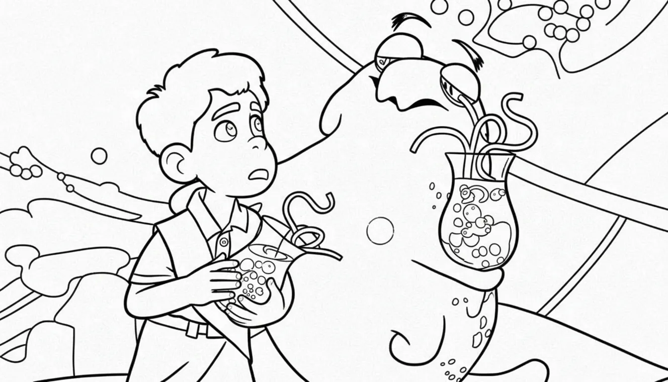 Elio para colorear para imprimir para niño de 3 años