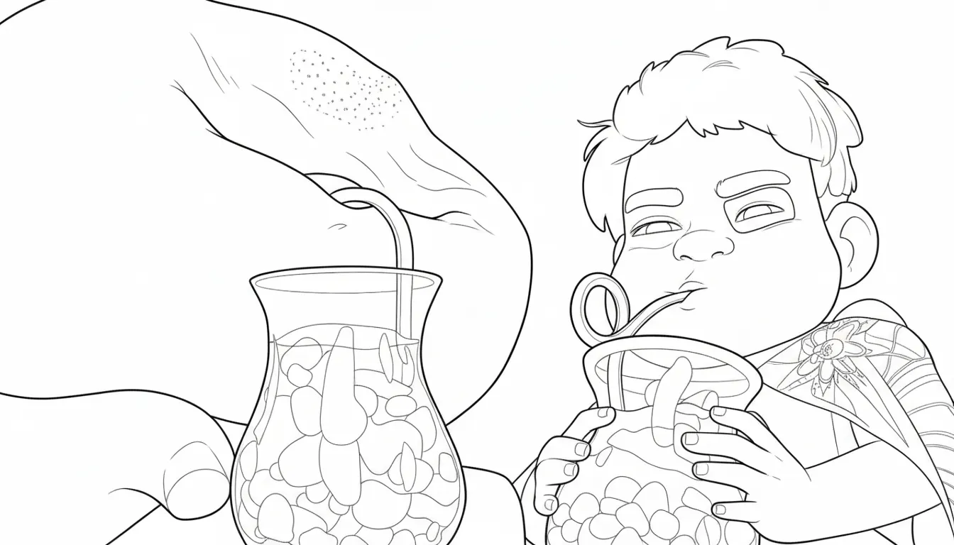 Elio de niño para colorear para imprimir