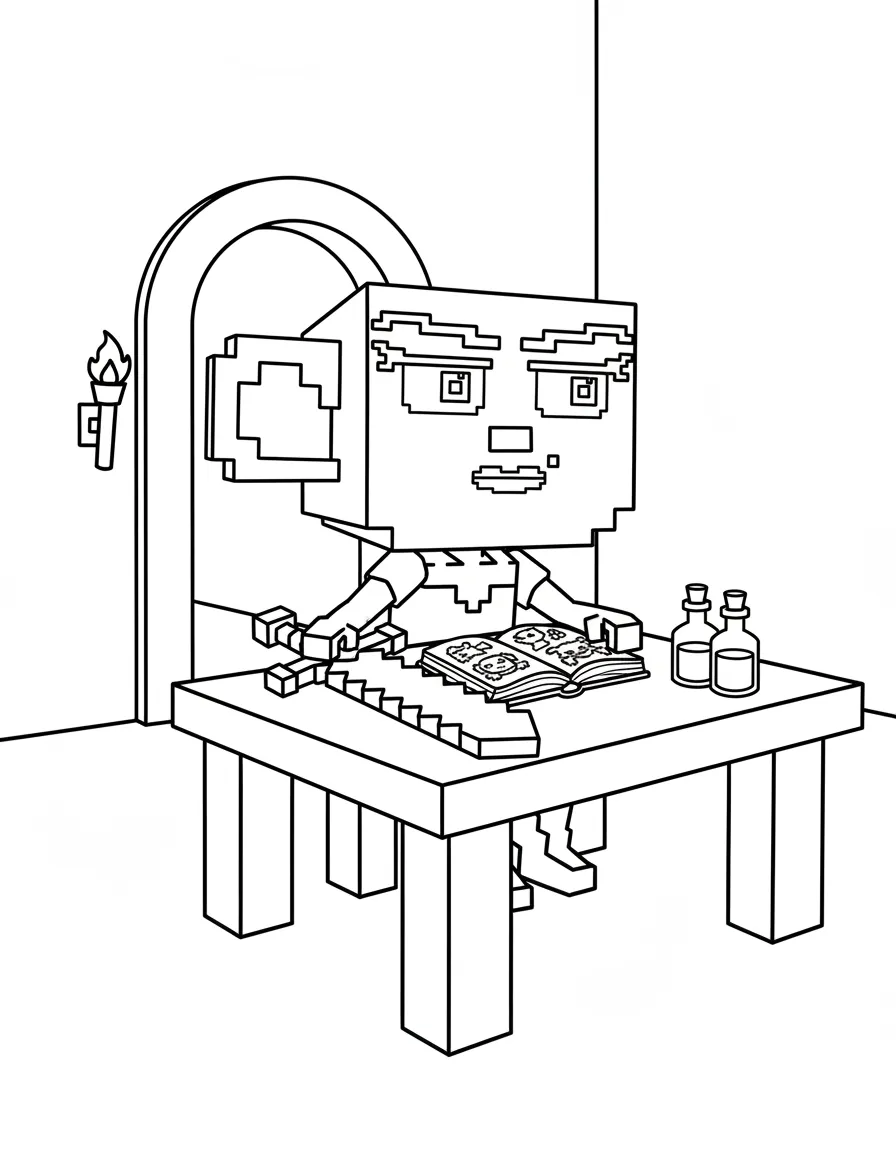 Espressora Signora para colorear y recortar para imprimir