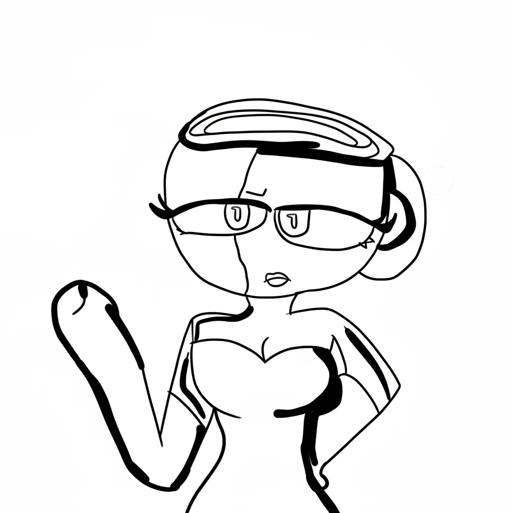 Espressora Signora para colorear para niños para imprimir