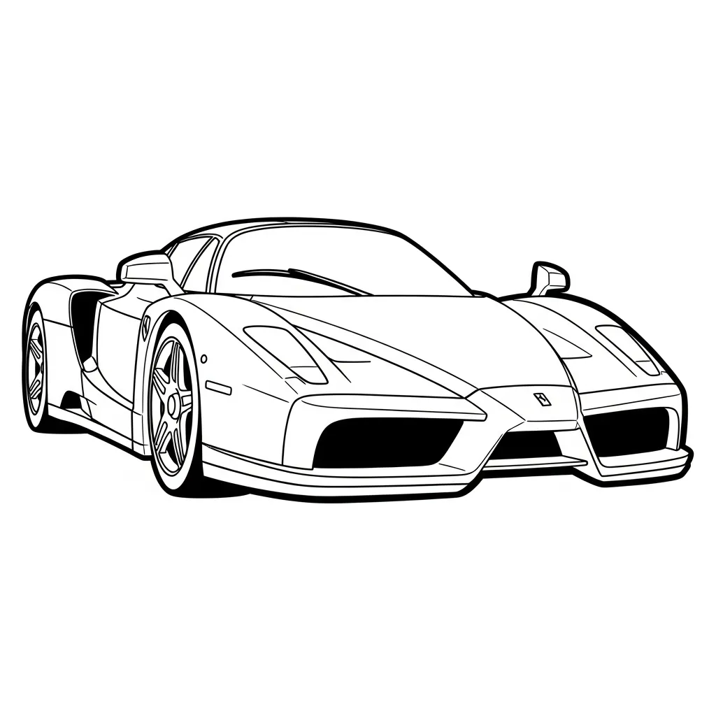 Ferrari para colorear para imprimir gratis