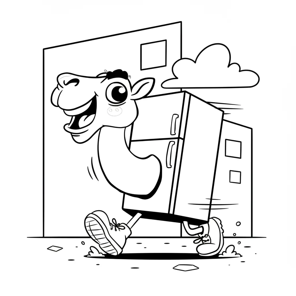 Frigo Camelo para dibujar en línea 1