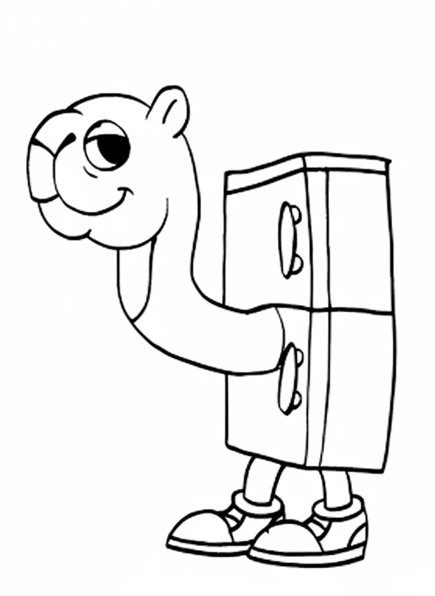 Frigo Camelo para colorear para imprimir gratis
