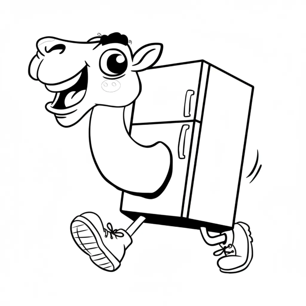 Frigo Camelo para colorear gratis