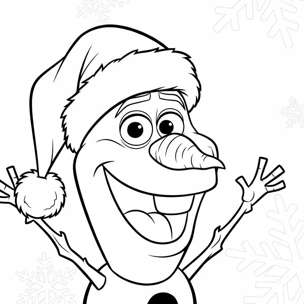 Frozen para colorear para niño de 6 años