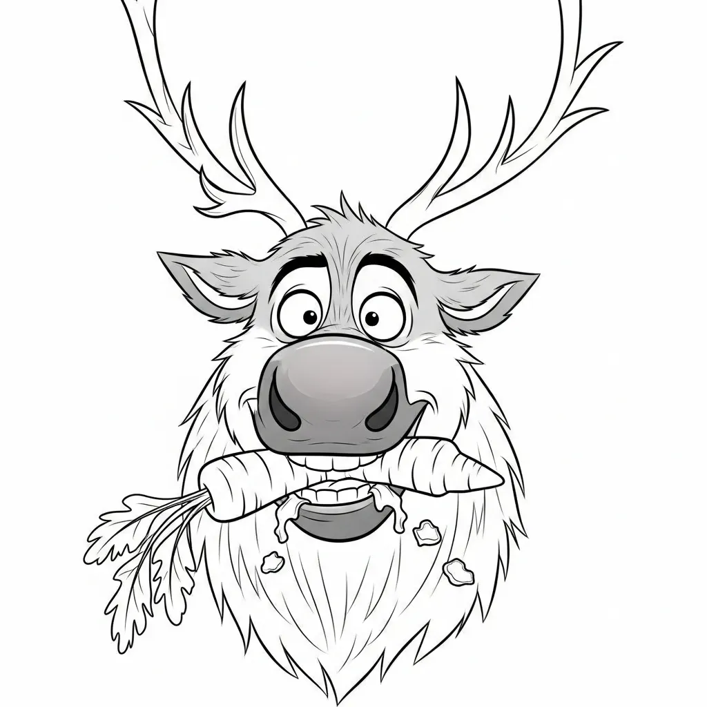 Frozen para colorear para niños para imprimir