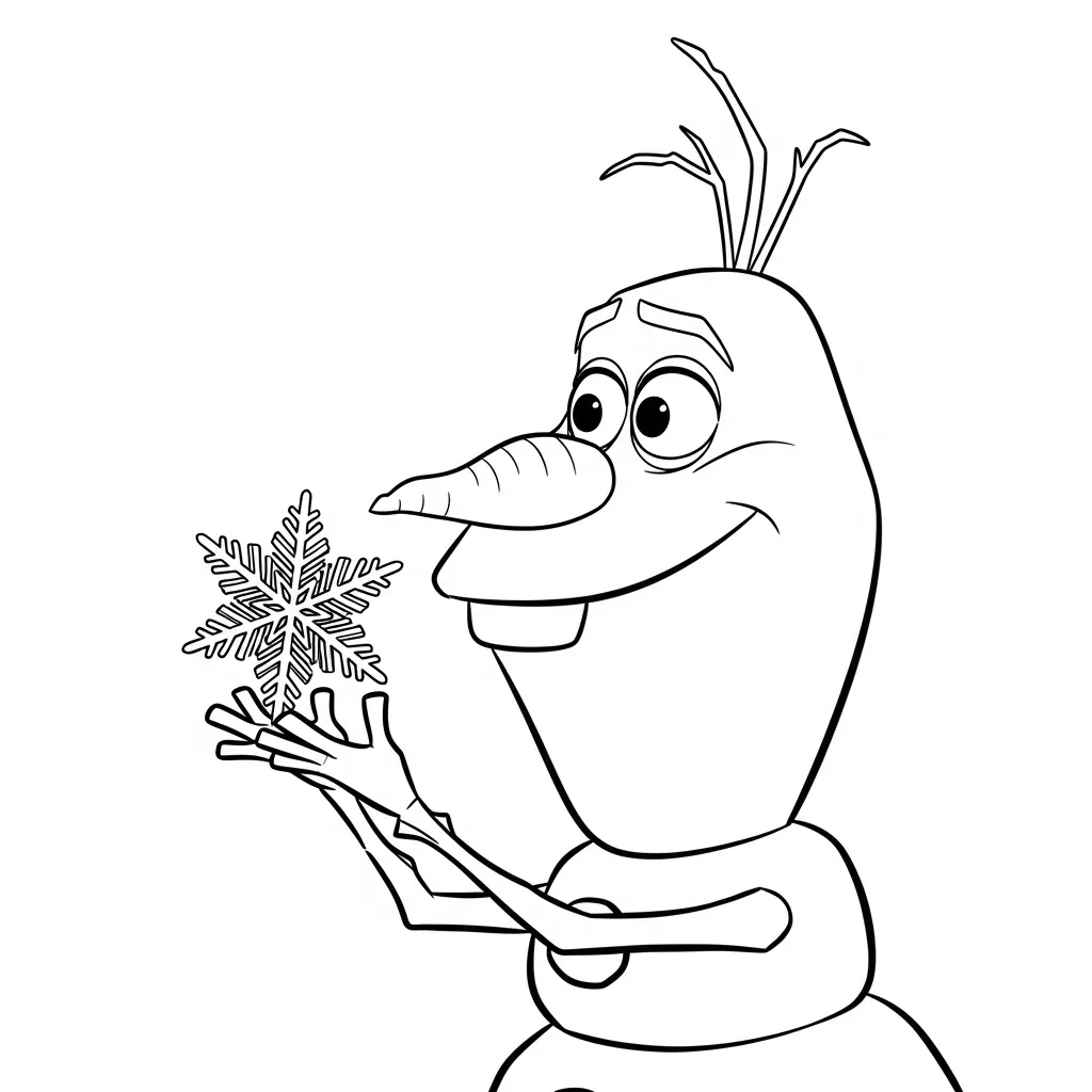 Frozen para colorear y recortar para imprimir gratis