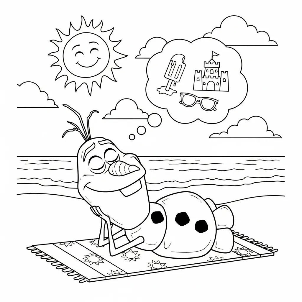 Frozen para dibujar en línea