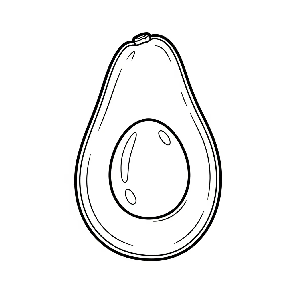 Frutas para colorear para niños para imprimir