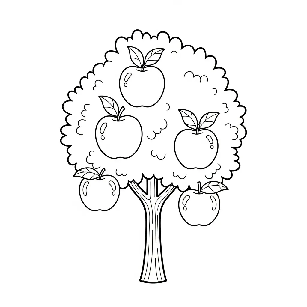 Frutas para colorear para imprimir 1