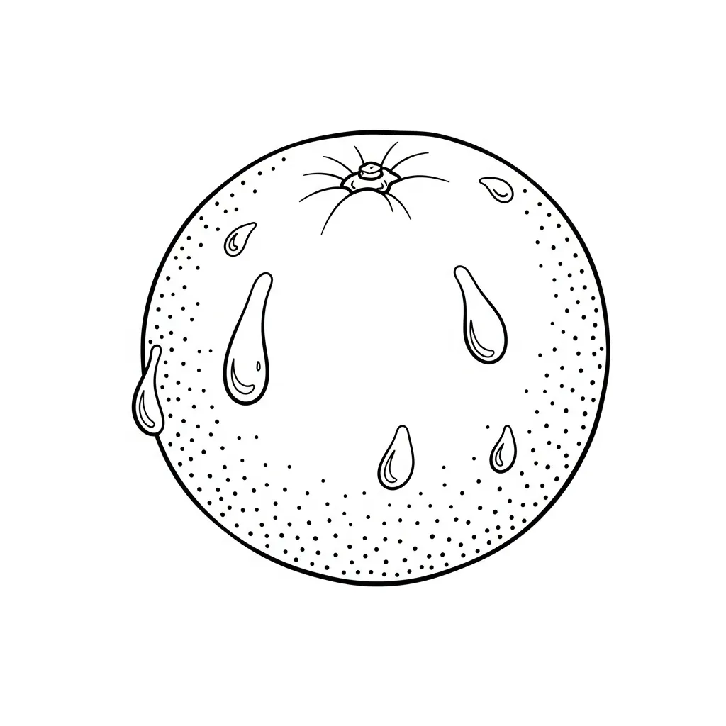 Frutas para colorear para niño de 6 años