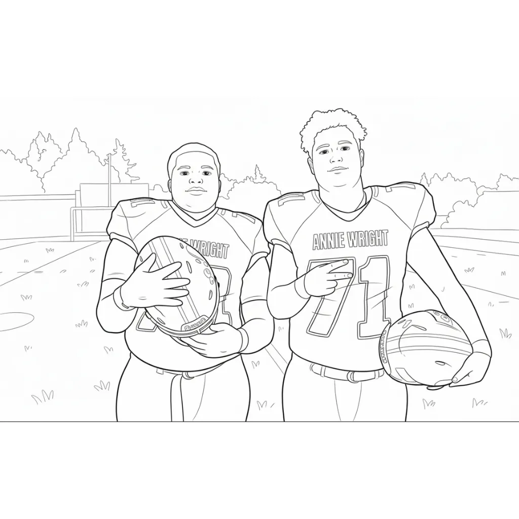 Fútbol 1 para colorear para niños para imprimir gratis