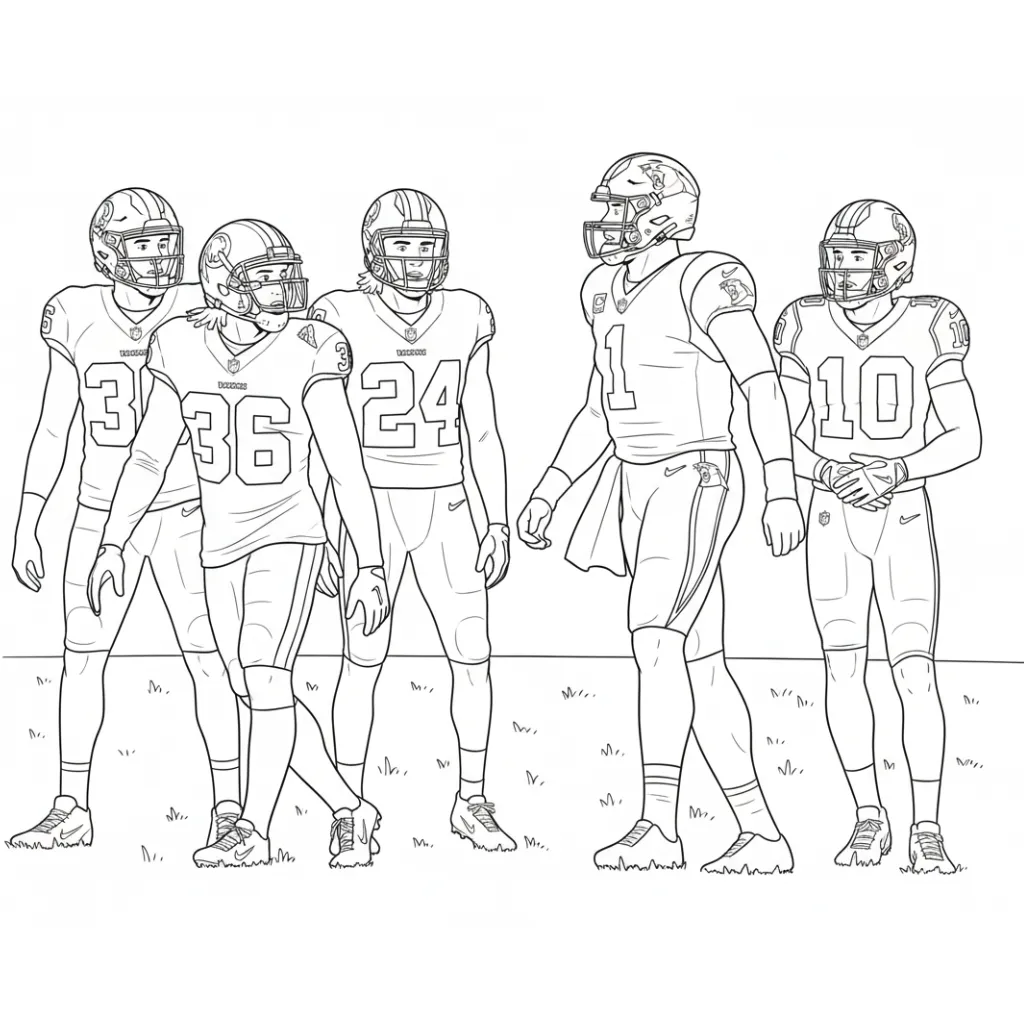 imagen de Fútbol 13 para colorear para niño