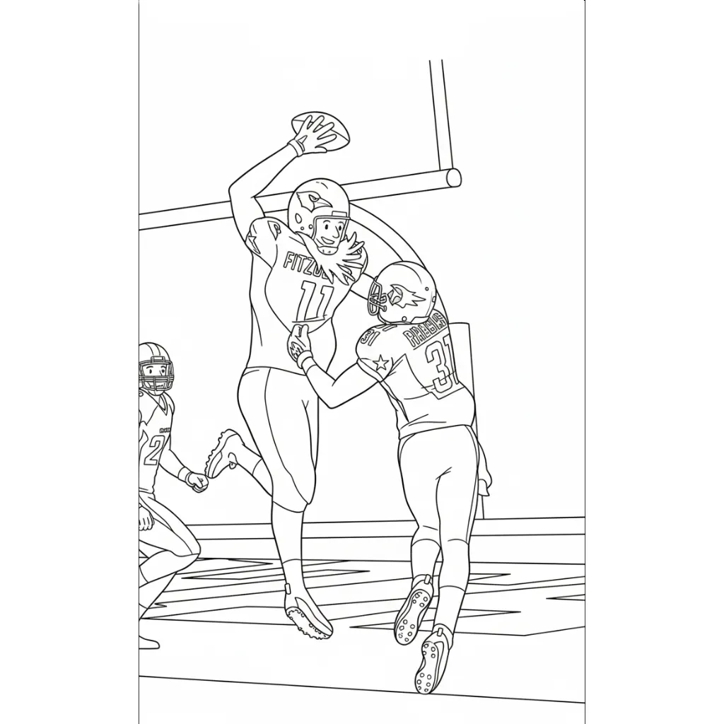 Fútbol 14 para colorear para imprimir para niño de 3 años