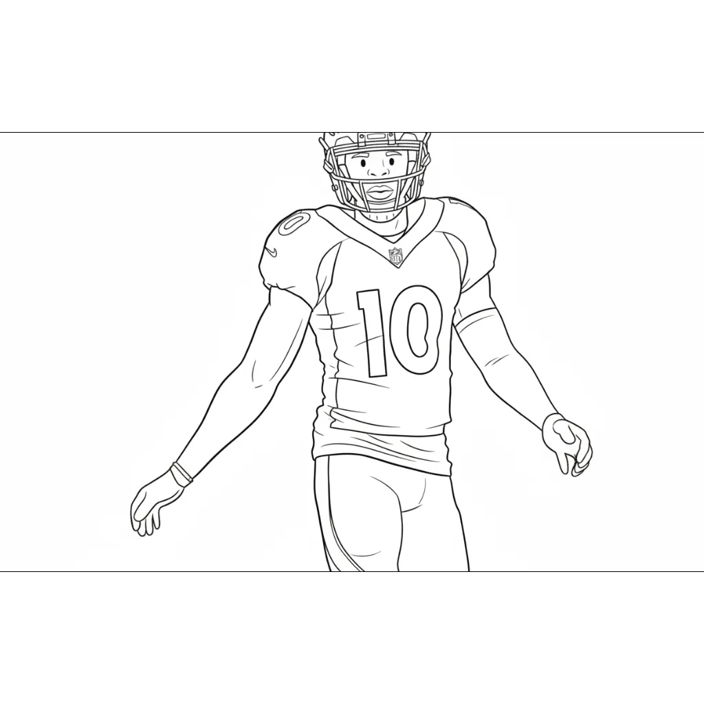 Fútbol 3 para colorear para imprimir para niño de 4 años