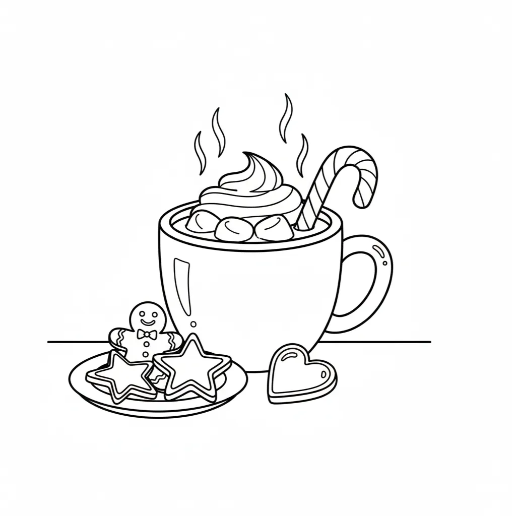 Galleta de Jengibre 1 para colorear en línea para niño