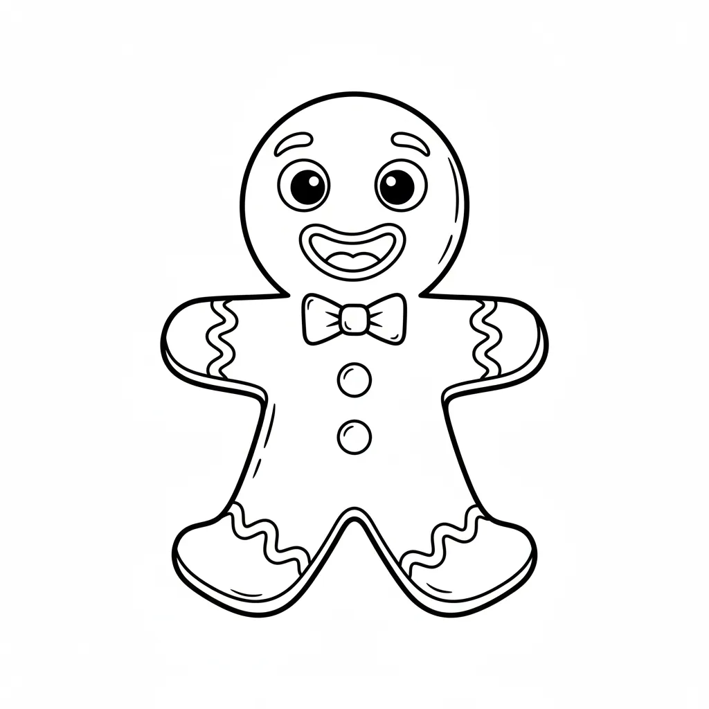 Galleta de Jengibre 11 para colorear para imprimir pdf gratis