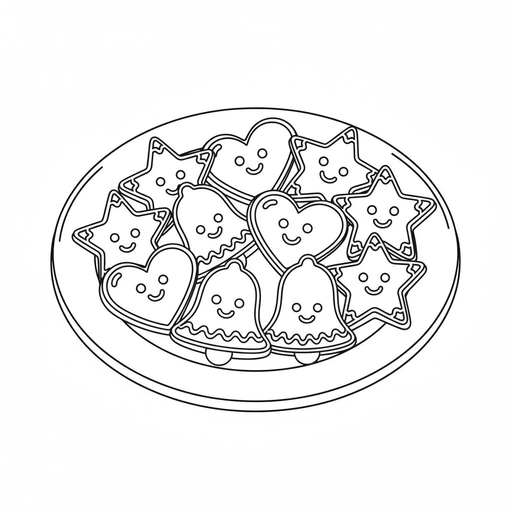 Galleta de Jengibre 14 para colorear para descargar